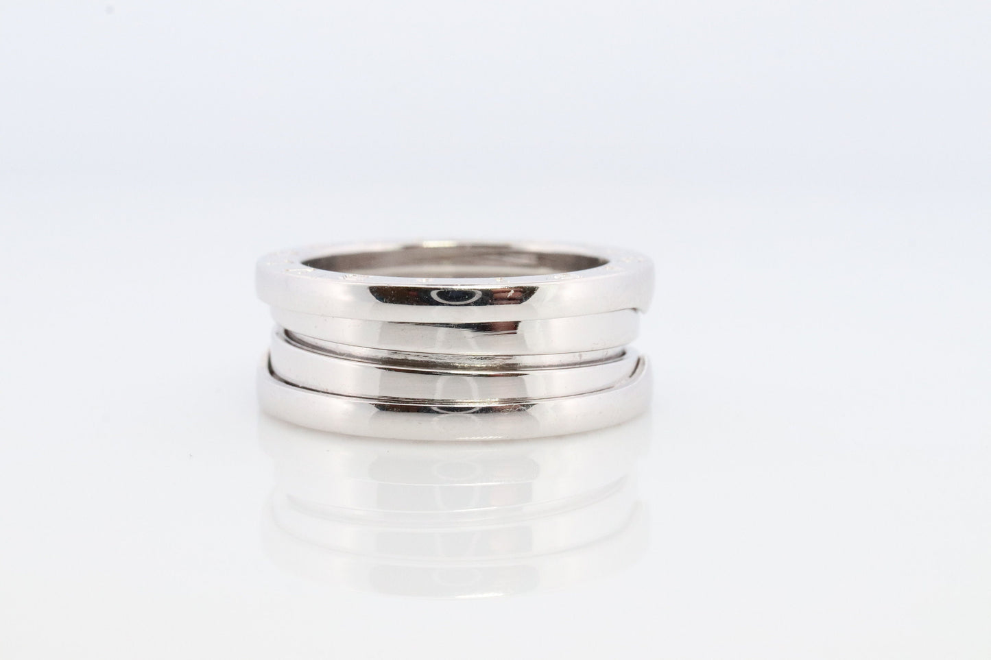 Bvlgari Ring. Bulgari B Zero 18k 750 White Gold. Bulgari Wide 18k Band. Bulgari B Zero-1 Ring