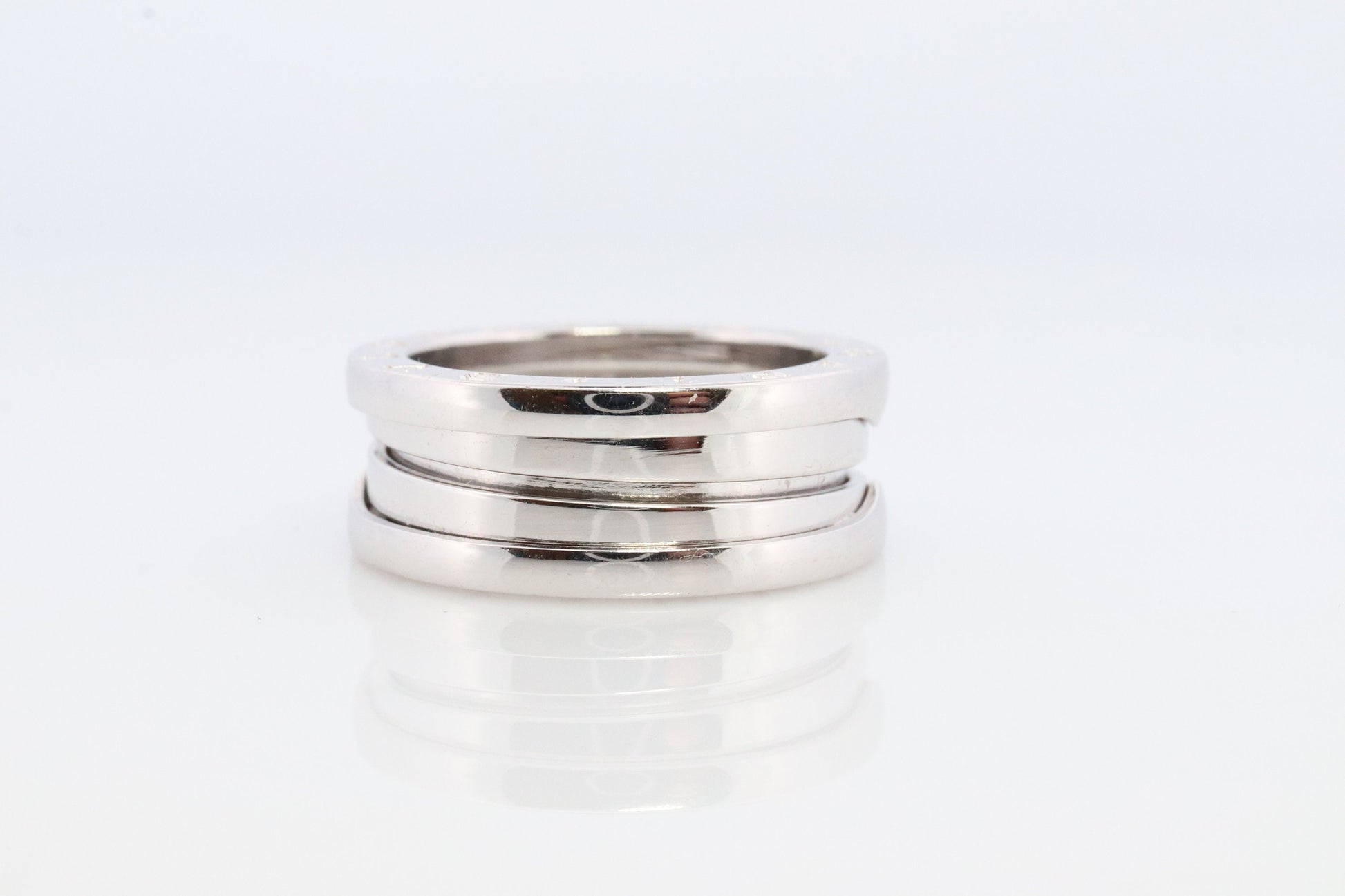 Bvlgari Ring. Bulgari B Zero 18k 750 White Gold. Bulgari Wide 18k Band. Bulgari B Zero-1 Ring