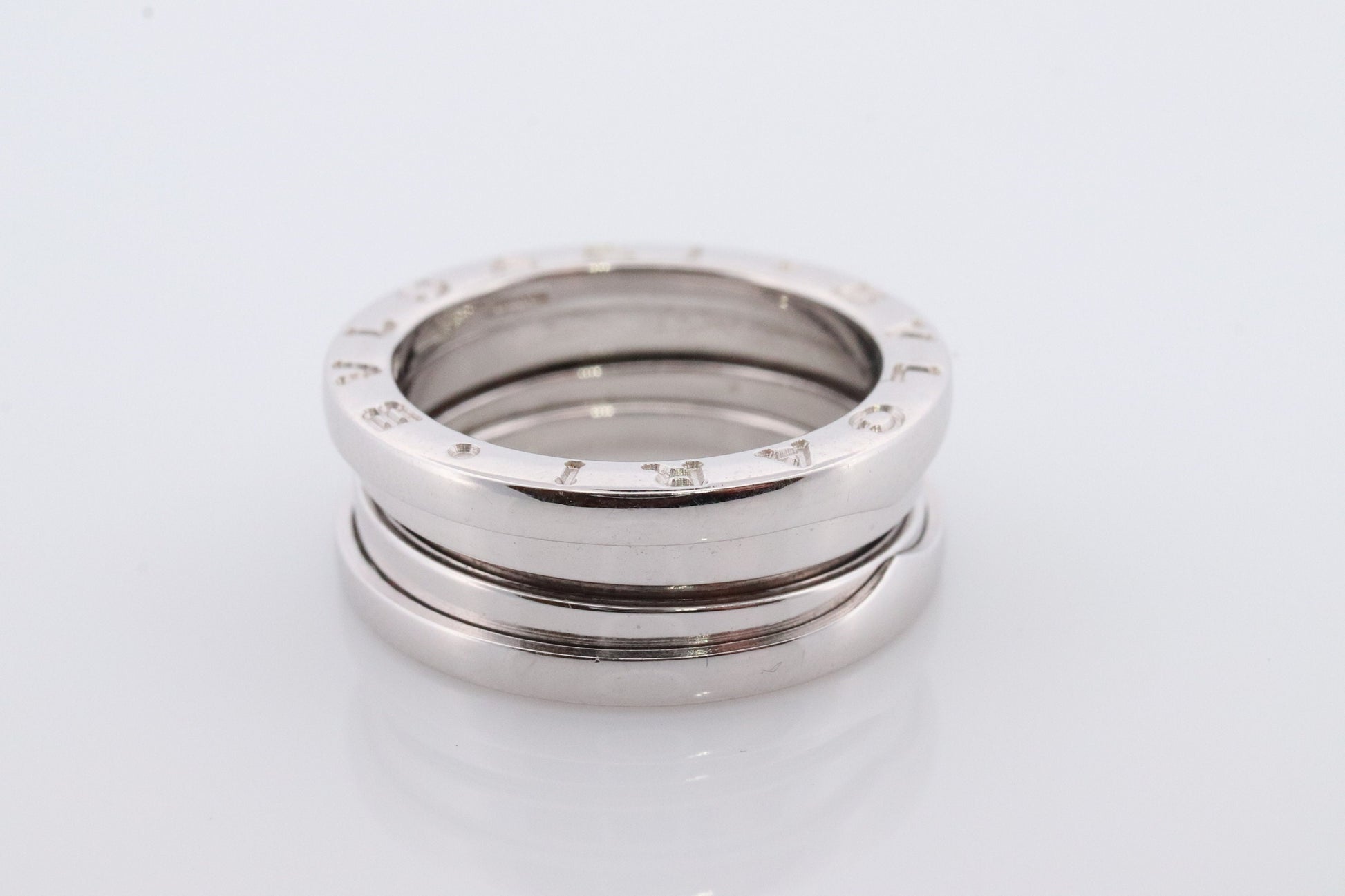 Bvlgari Ring. Bulgari B Zero 18k 750 White Gold. Bulgari Wide 18k Band. Bulgari B Zero-1 Ring