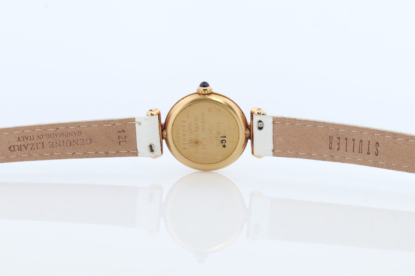 Vintage Must de Cartier Vendome Colisee Watch. ARGENT Cartier 925 Vermeil Quartz Ardent ROUND 59002 Swiss Made.