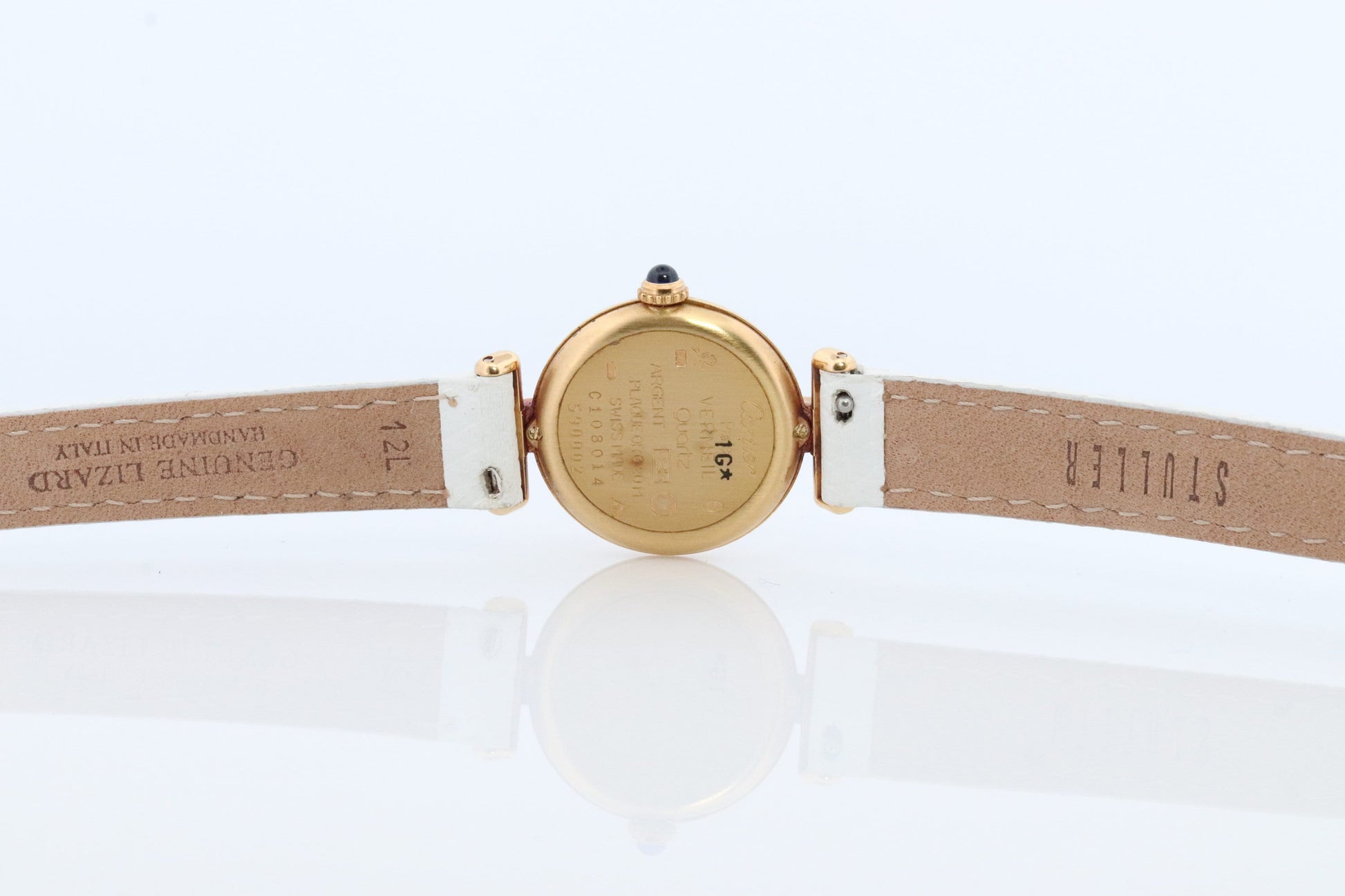 Vintage Must de Cartier Vendome Colisee Watch. ARGENT Cartier 925 Vermeil Quartz Ardent ROUND 59002 Swiss Made.