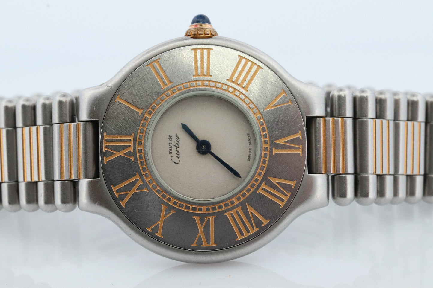 Cartier Watch. Must de Cartier 21 Stainless Steel Multi-Tone Quartz Watch. Vintage Cartier Stainless Steel Wristwatch. Original Paperwork
