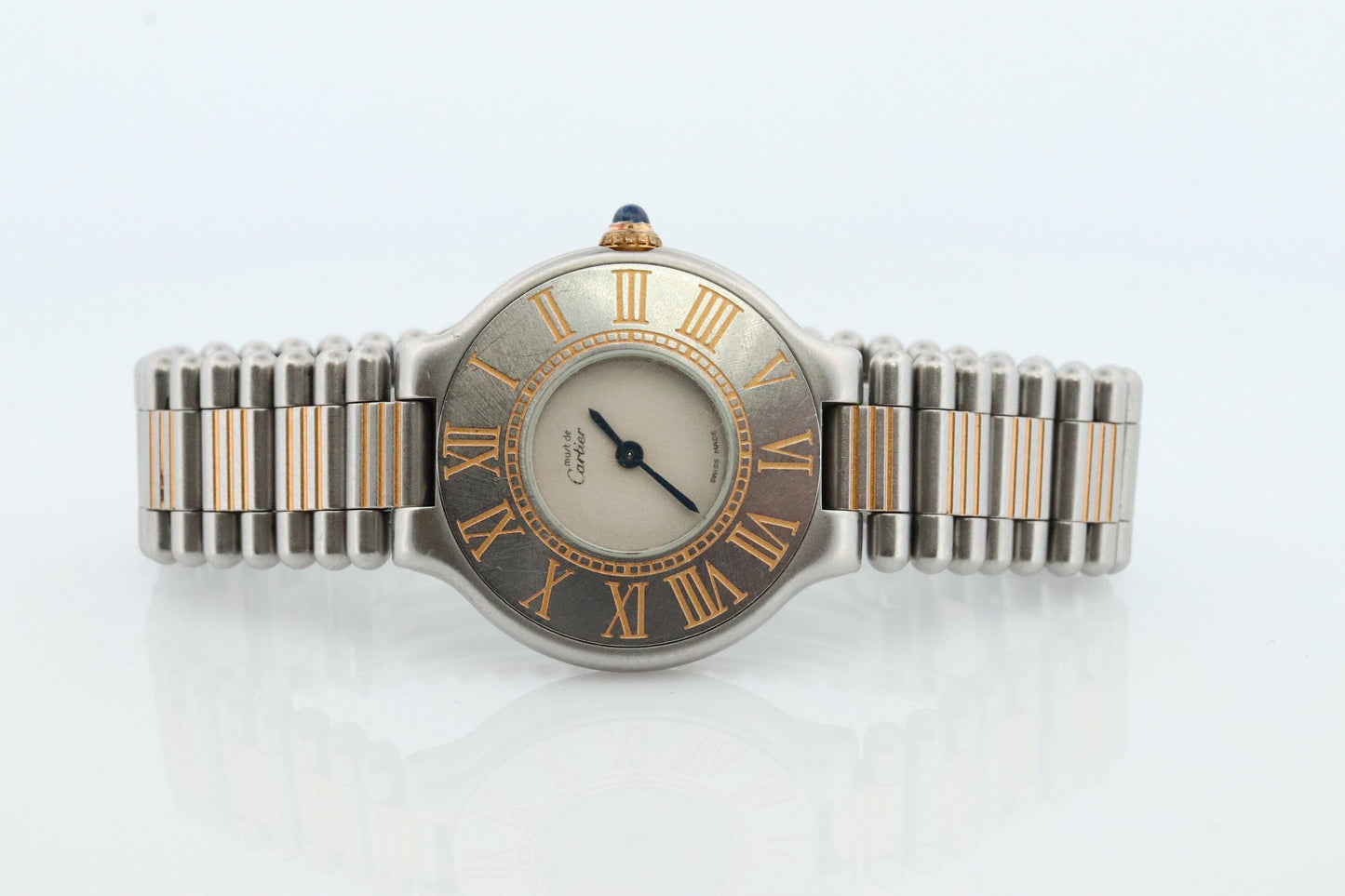 Cartier Watch. Must de Cartier 21 Stainless Steel Multi-Tone Quartz Watch. Vintage Cartier Stainless Steel Wristwatch. Original Paperwork
