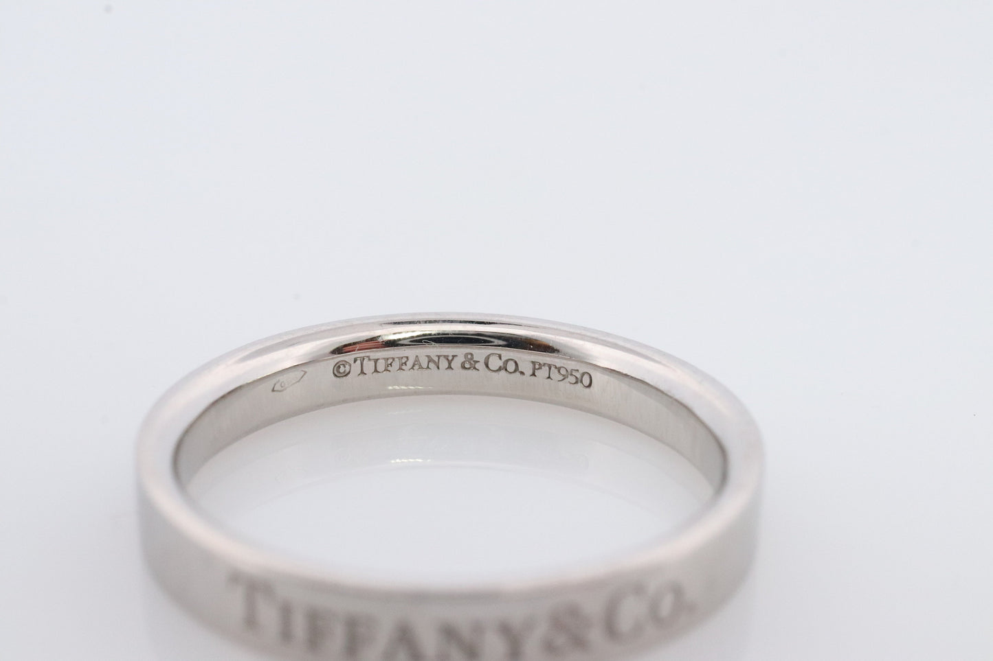 PT950 Tiffany and Co. LOGO band. Platinum Tiffany Company wedding band. Plat Vintage Tiffany & Co band.