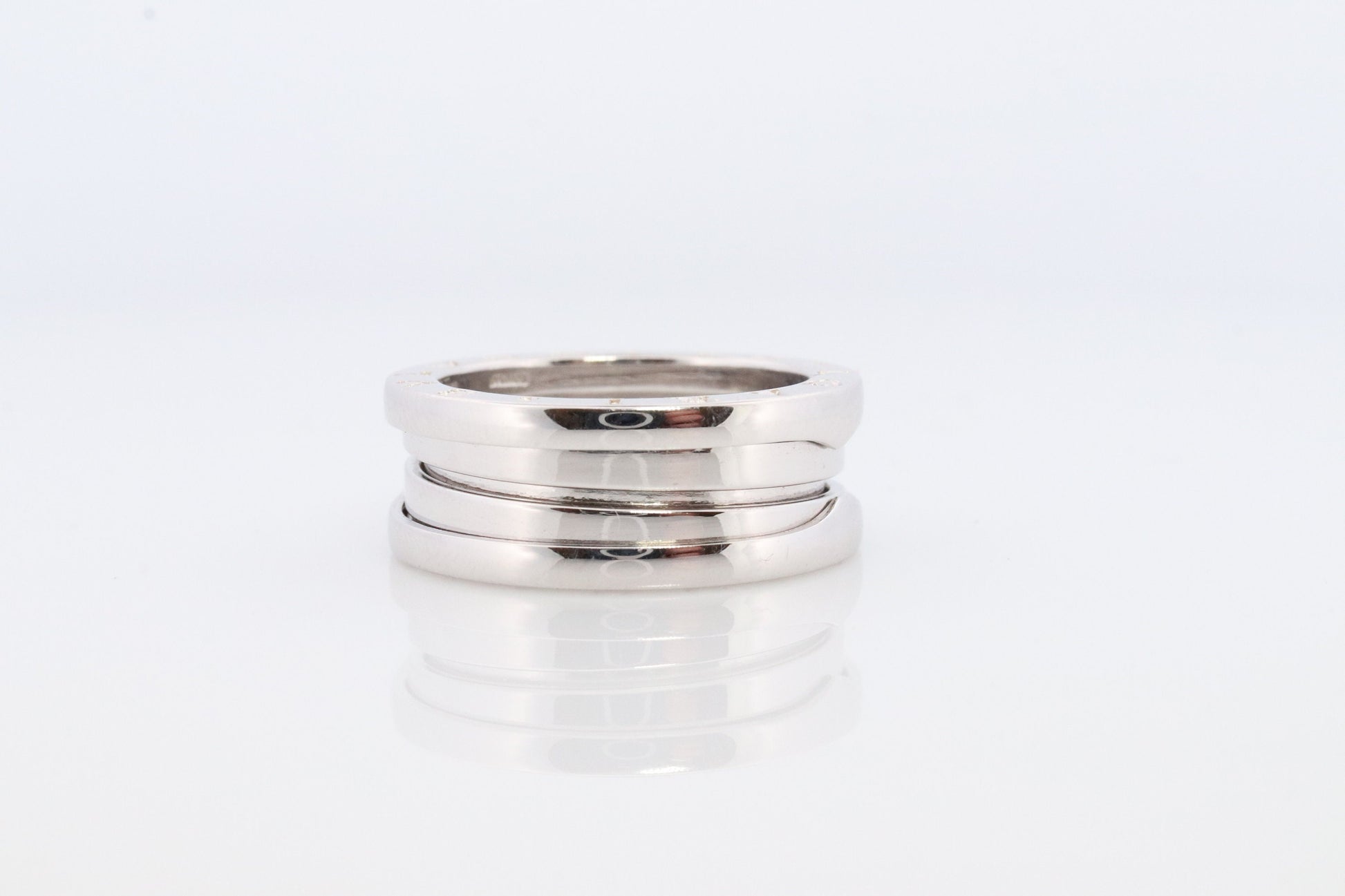 Bvlgari Ring. Bulgari B Zero 18k 750 White Gold. Bulgari Wide 18k Band. Bulgari B Zero-1 Ring