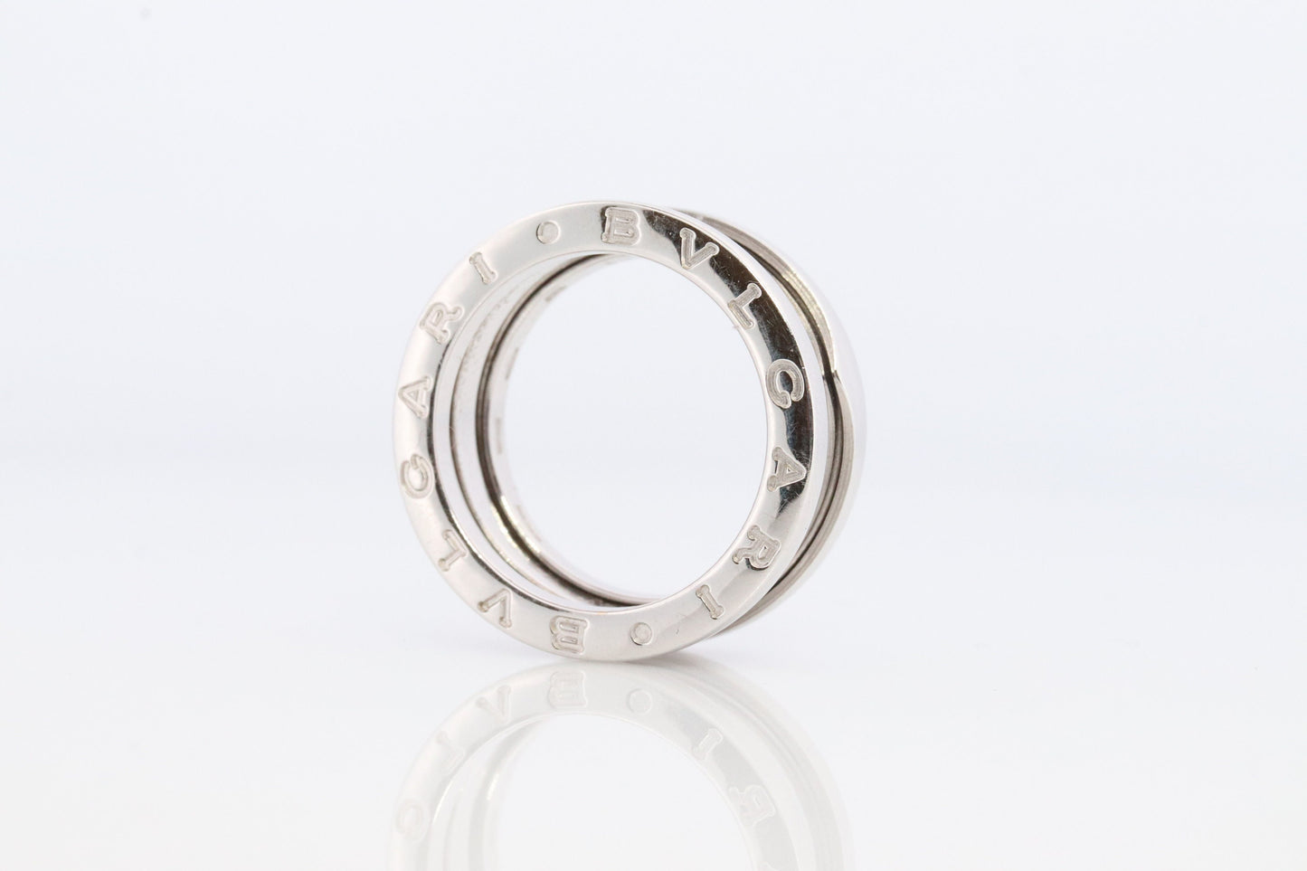 Bvlgari Ring. Bulgari B Zero 18k 750 White Gold. Bulgari Wide 18k Band. Bulgari B Zero-1 Ring