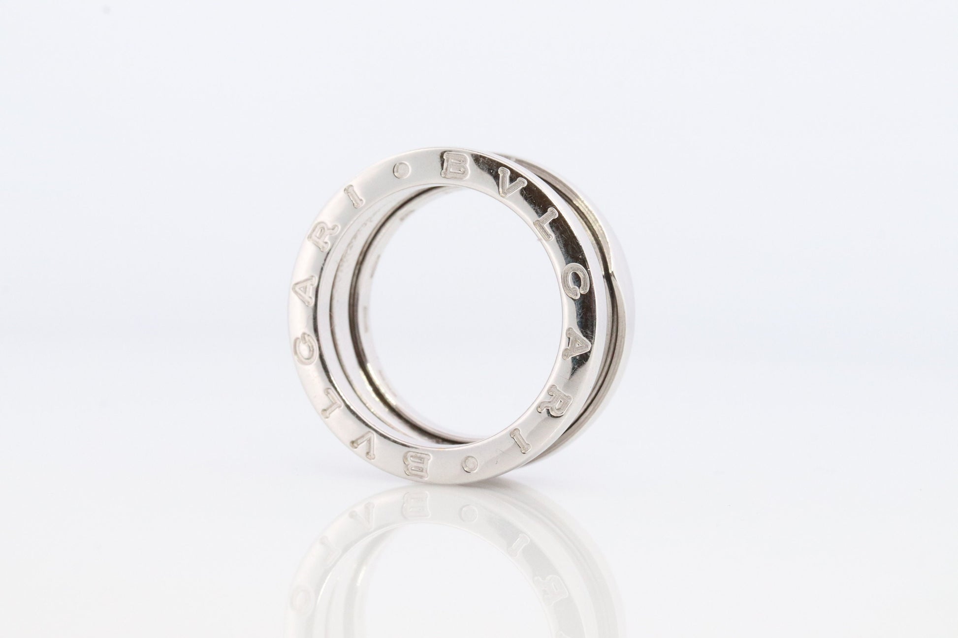 Bvlgari Ring. Bulgari B Zero 18k 750 White Gold. Bulgari Wide 18k Band. Bulgari B Zero-1 Ring
