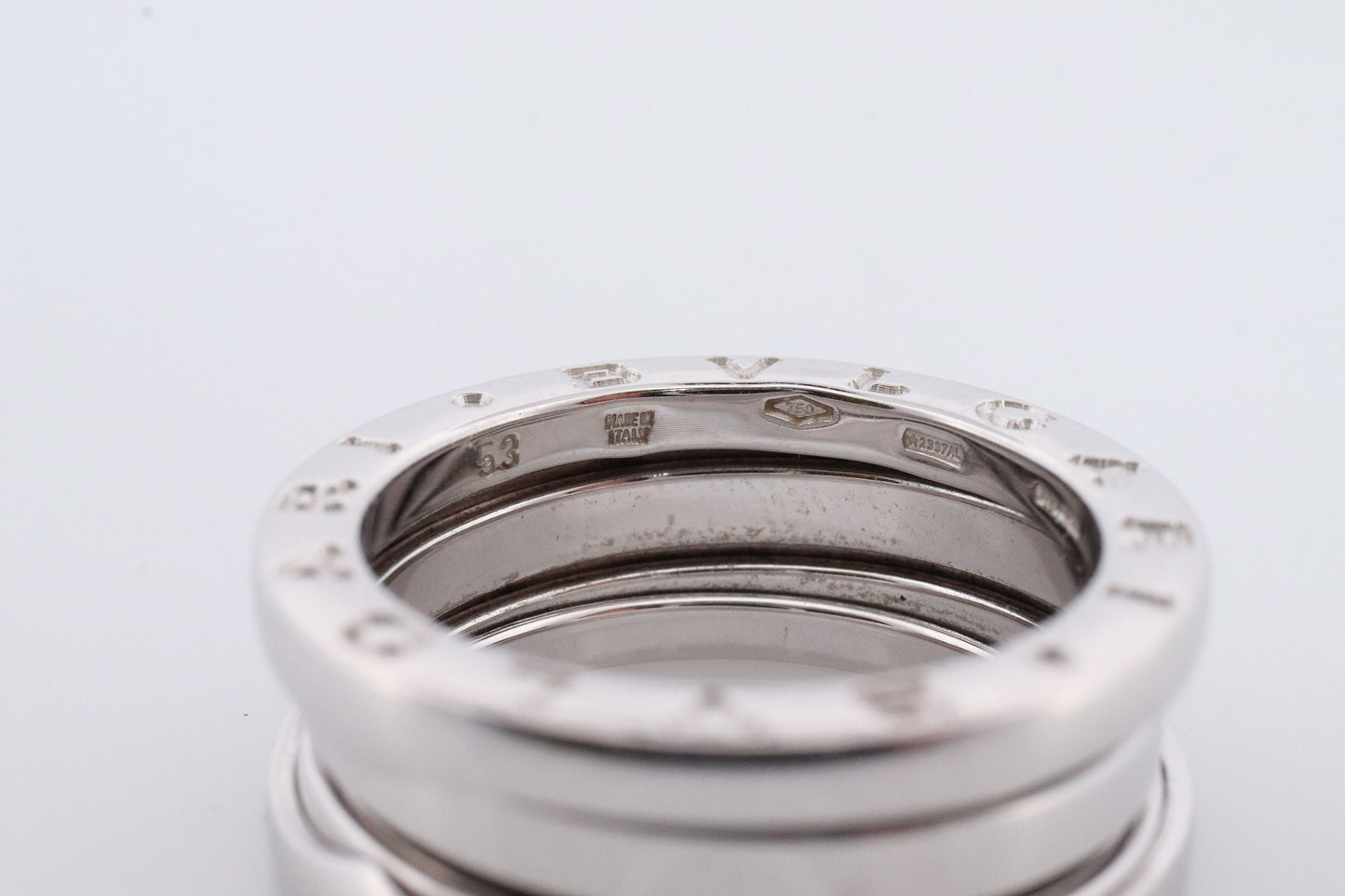 Bvlgari Ring. Bulgari B Zero 18k 750 White Gold. Bulgari Wide 18k Band. Bulgari B Zero-1 Ring