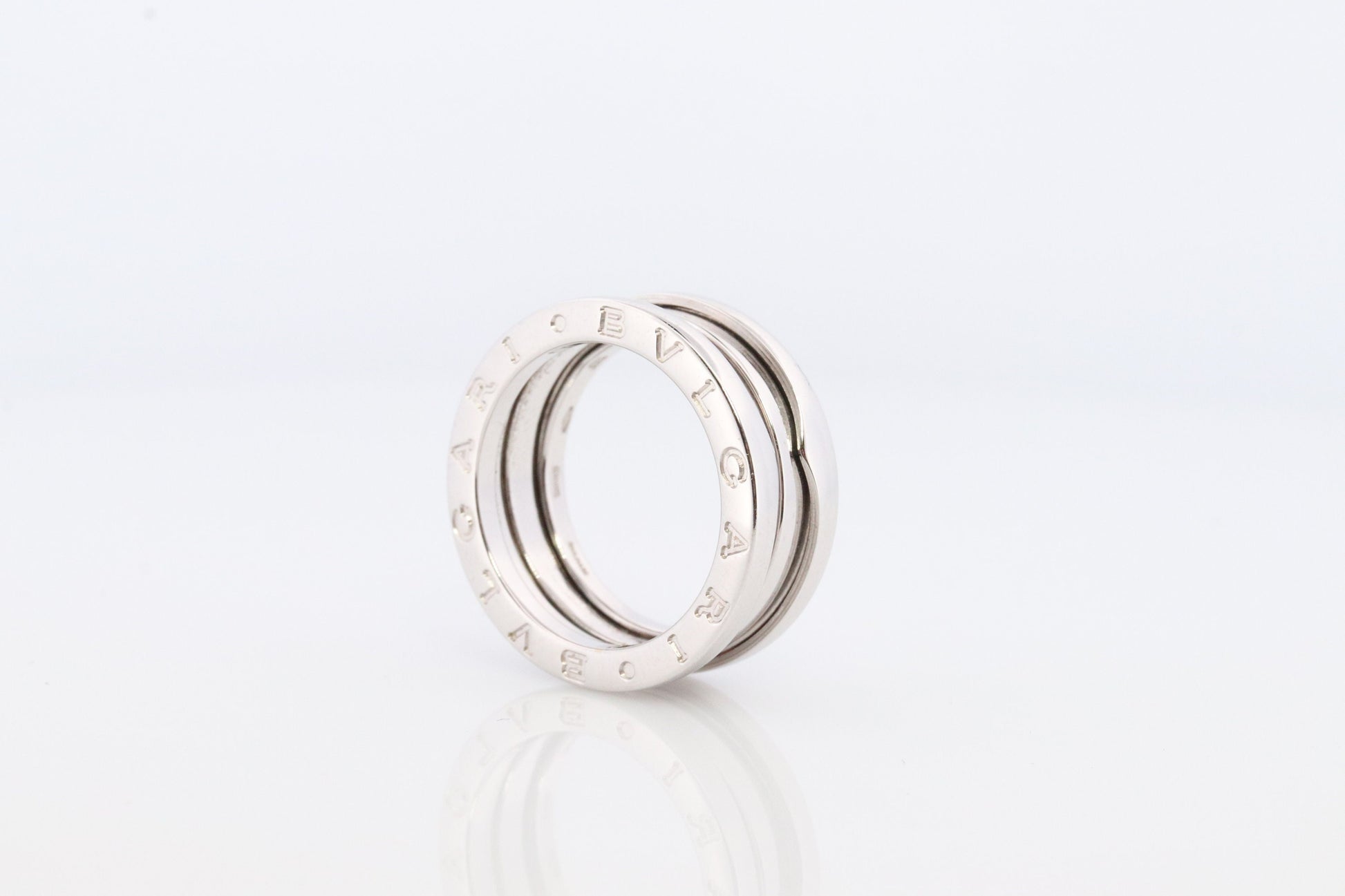 Bvlgari Ring. Bulgari B Zero 18k 750 White Gold. Bulgari Wide 18k Band. Bulgari B Zero-1 Ring