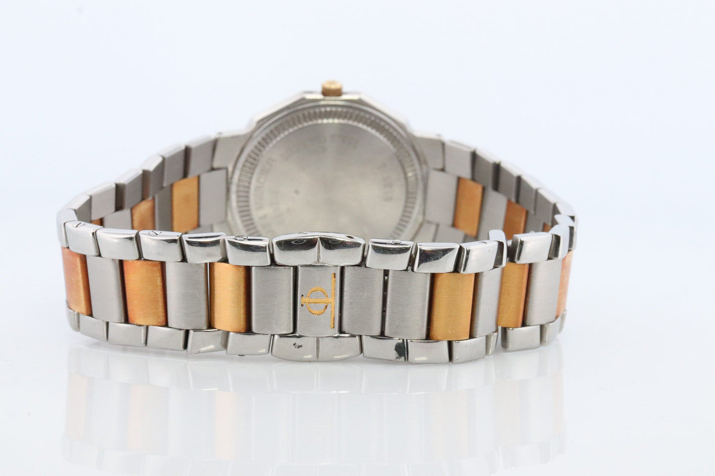 Vintage Baume and Mercier watch. Baume Mercier 5131.3 Riviera Yellow Gold Stainless Steel. Two Tone Color Date watch