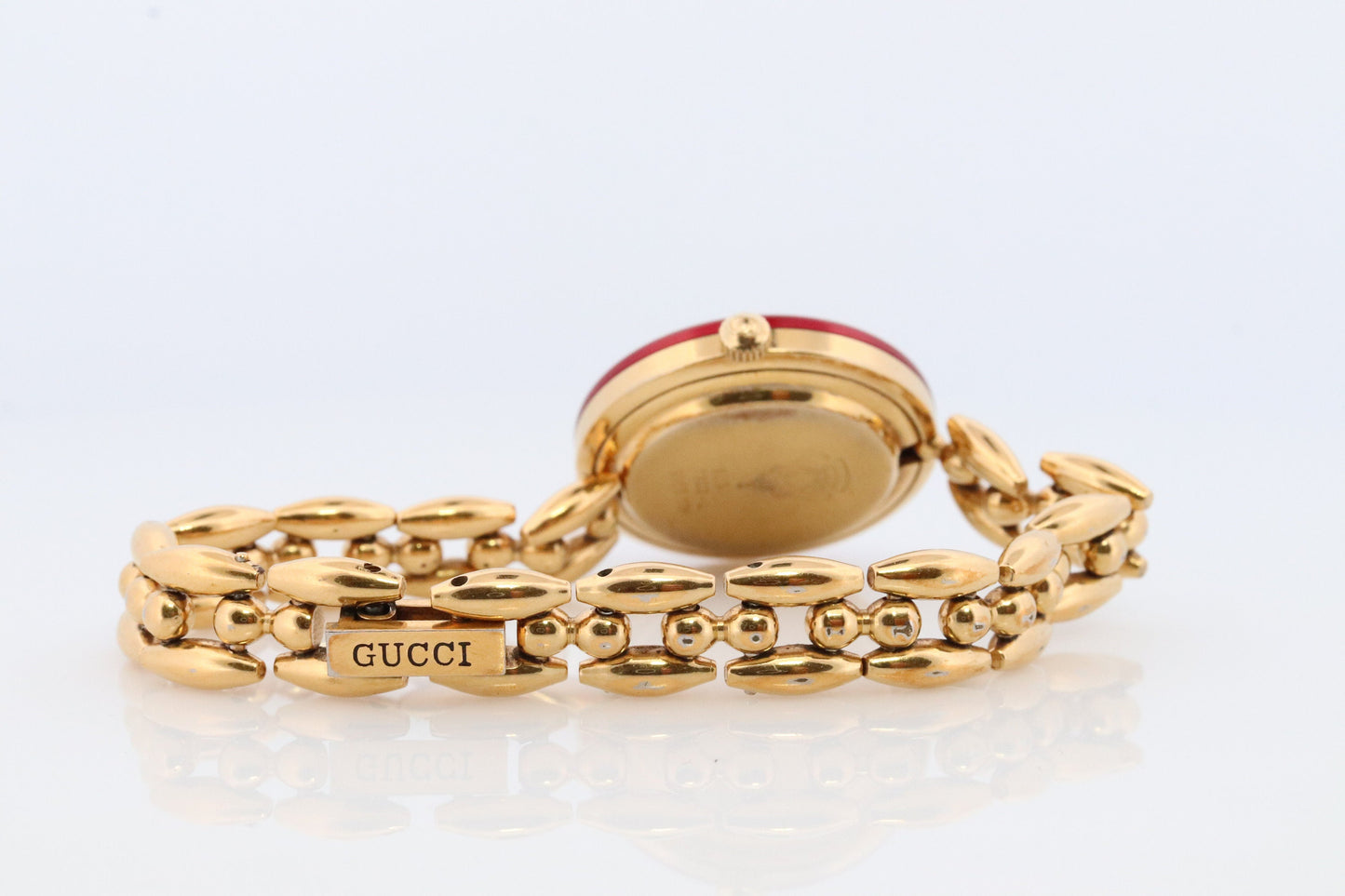 Genuine GUCCI 1100-L Watch. Vintage Ladies Gucci Change Bezel Watch. With Box and Bezels.