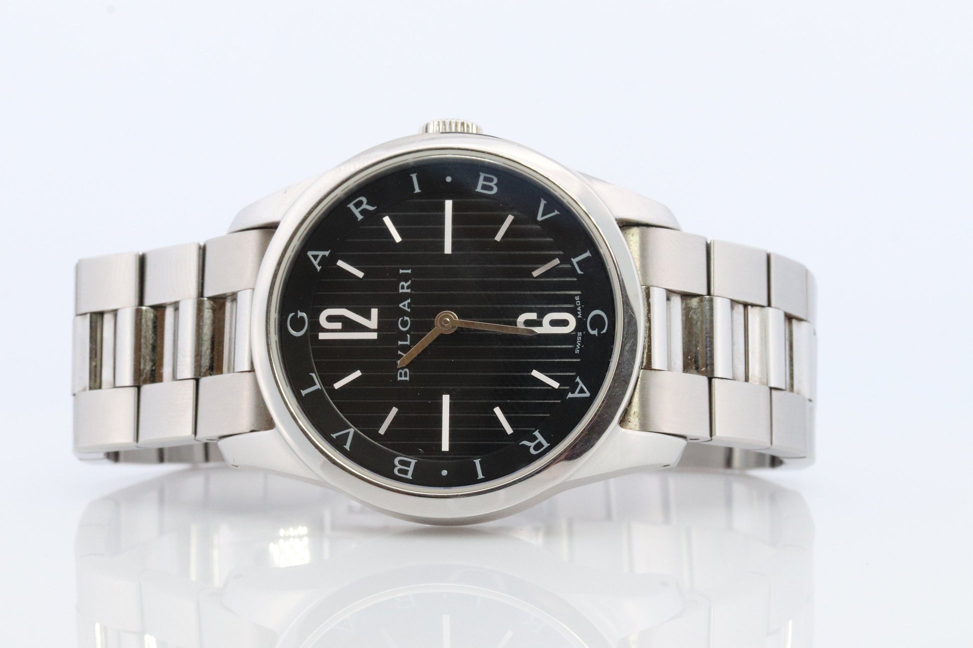 Bulgari Mens Watch. Vintage Bulgari BVLGARI Solotempo ST37S Automatic