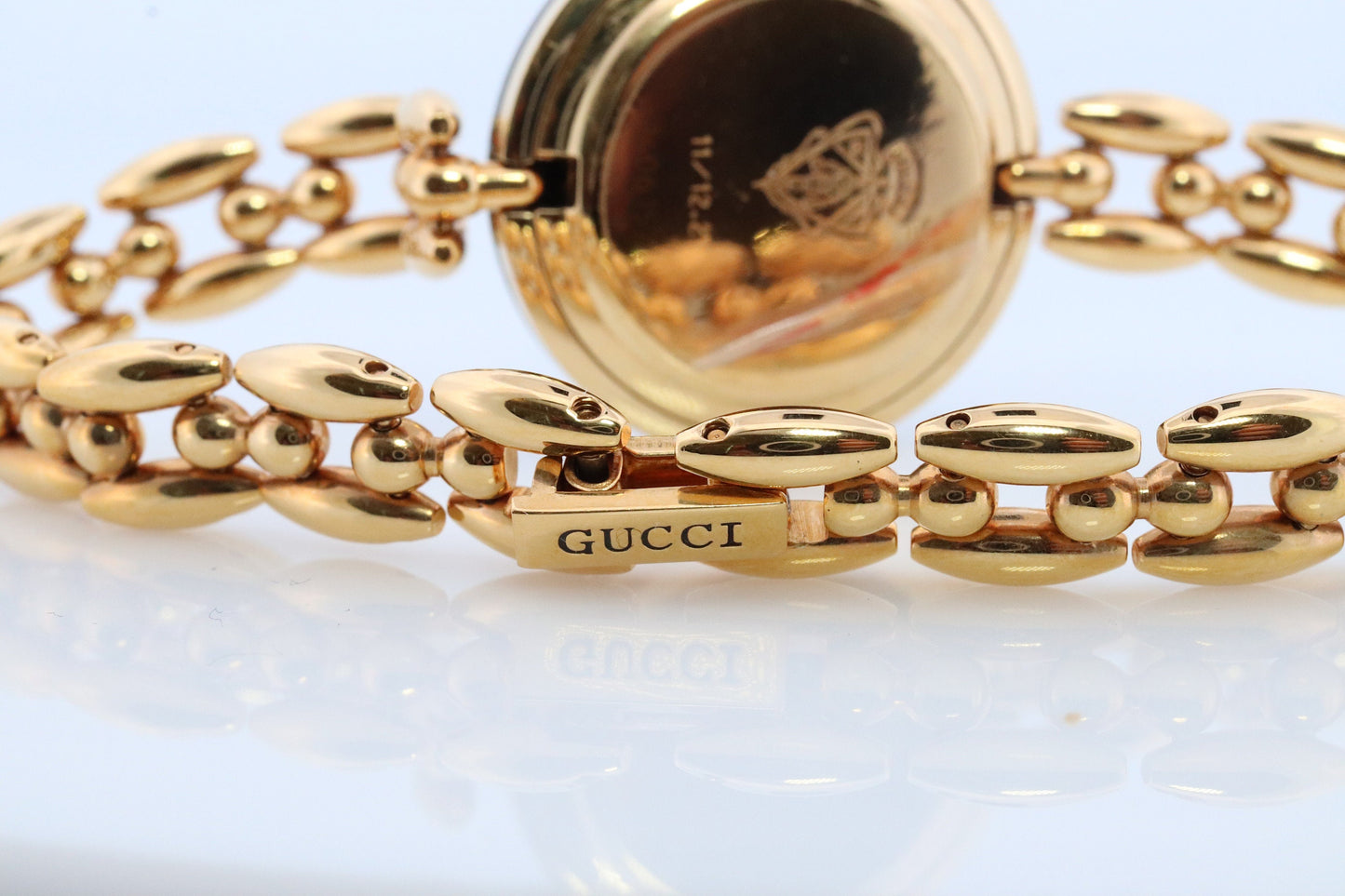 Genuine GUCCI 11/12 Watch. Vintage Ladies Gucci Change Bezel Watch. With Box and Bezels.