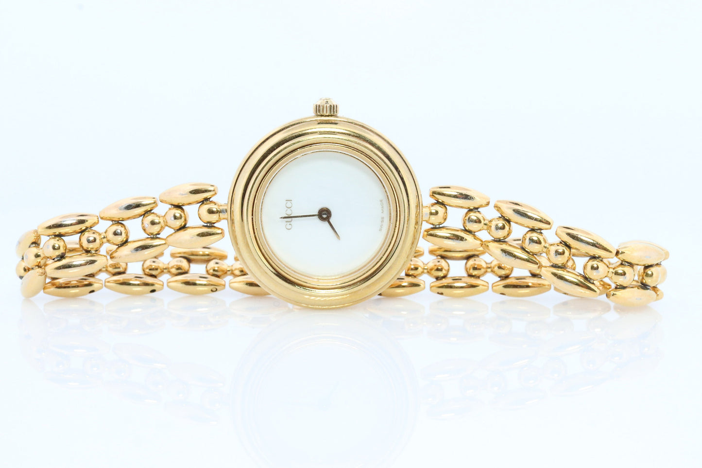 Genuine GUCCI 11/12.2 Watch. Vintage Ladies Gucci Change Bezel Watch. With Box and Bezels.