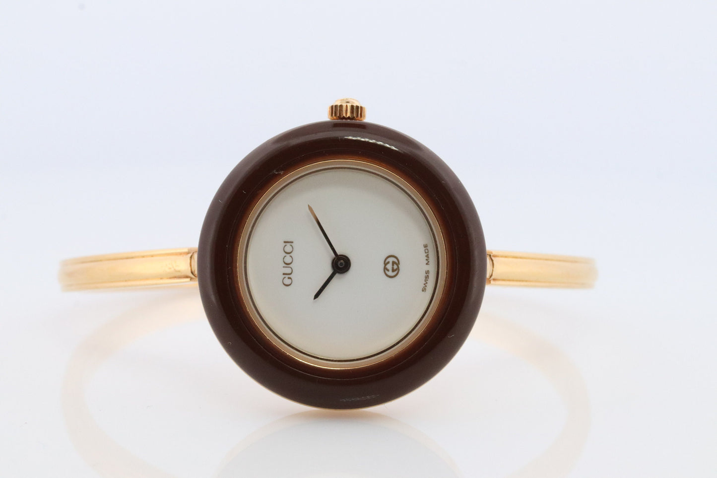 Genuine GUCCI 1100 L Watch. Vintage Ladies Gucci Change Bangle Bezel Watch.