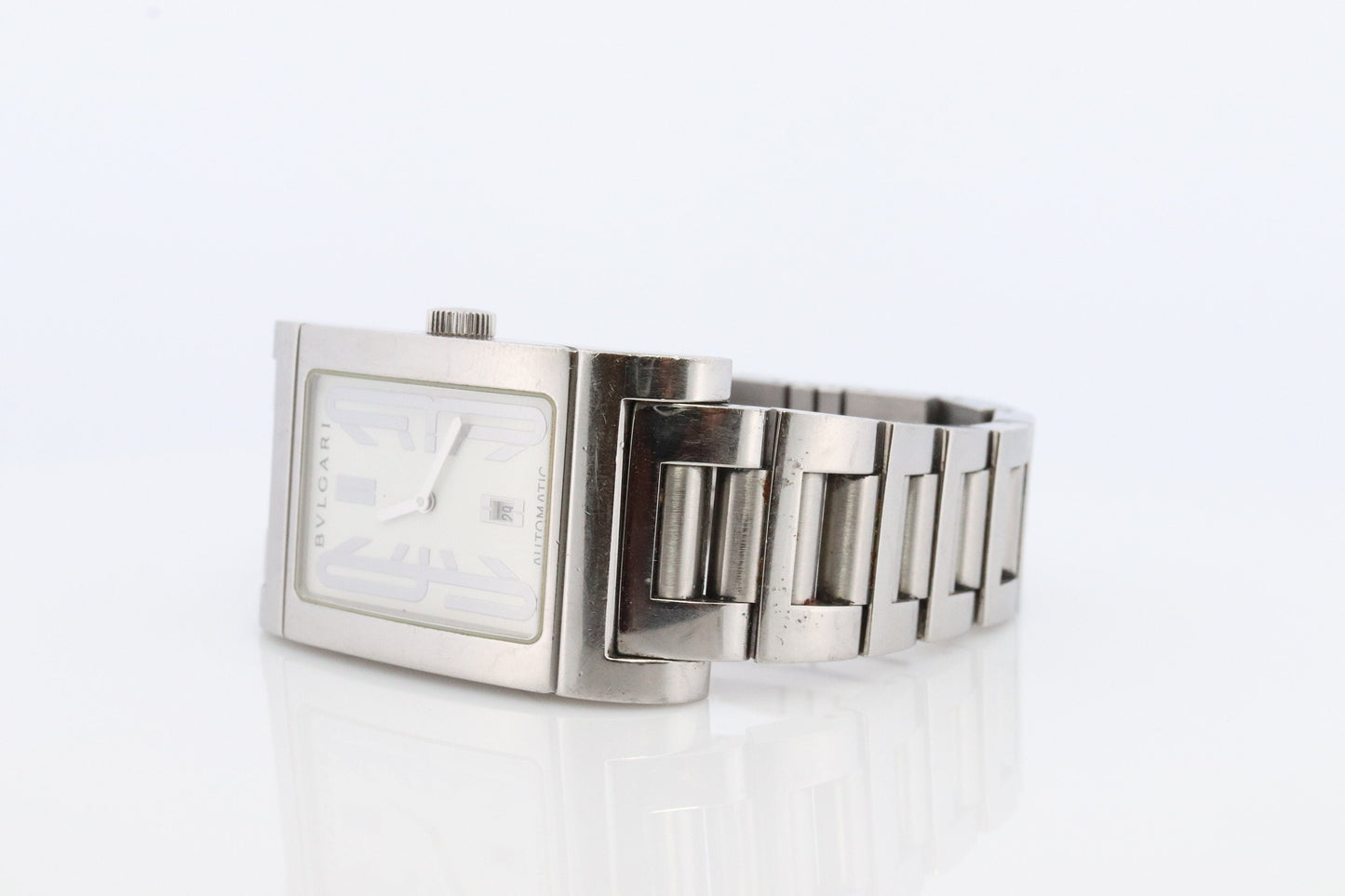 Bulgari Mens Watch. Vintage Bulgari BVLGARI Rettangolo RT45S Automatic