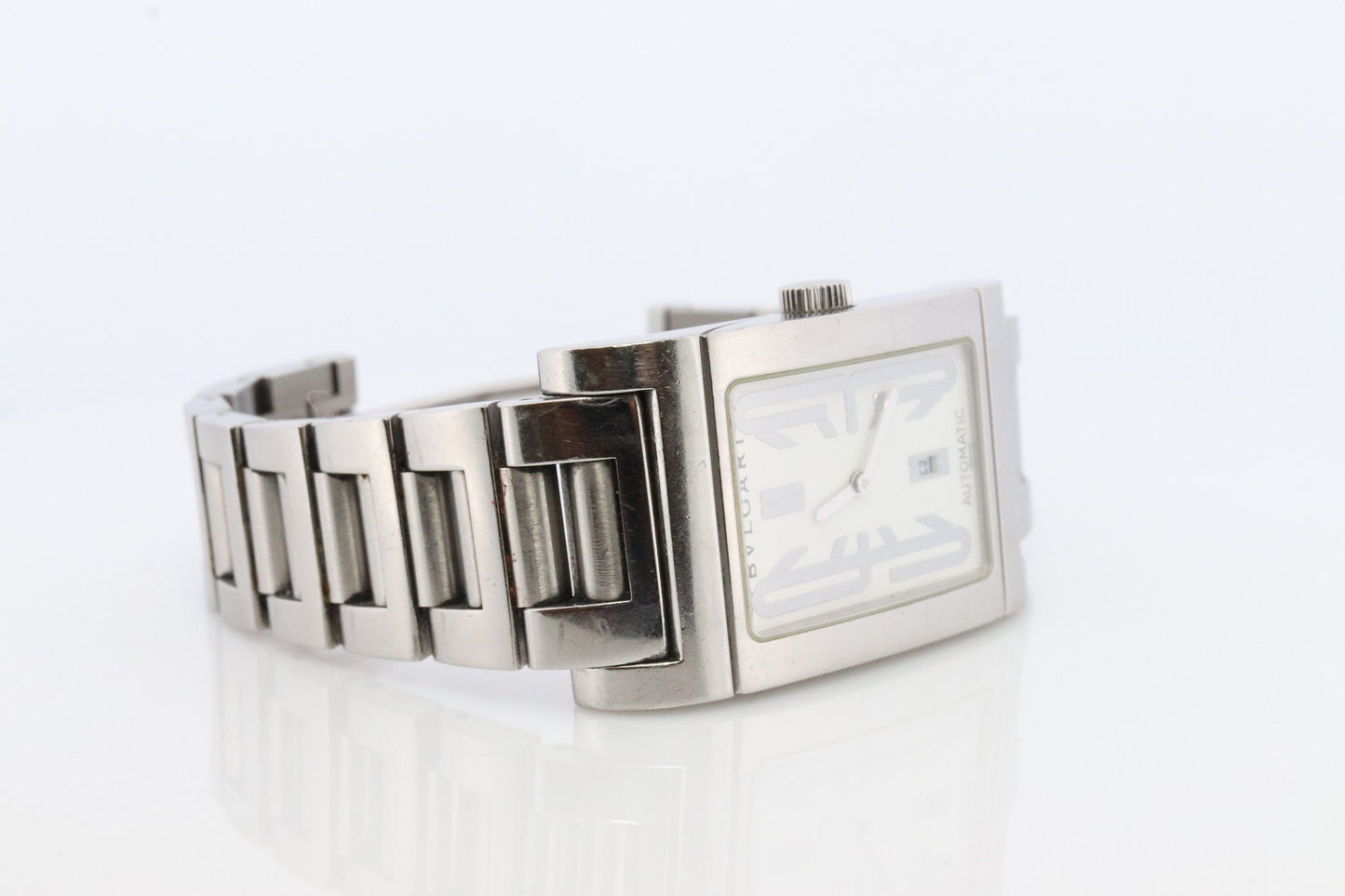Bulgari Mens Watch. Vintage Bulgari BVLGARI Rettangolo RT45S Automatic