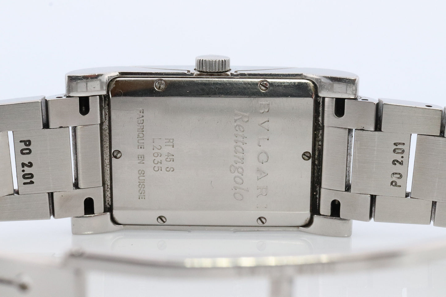 Bulgari Mens Watch. Vintage Bulgari BVLGARI Rettangolo RT45S Automatic