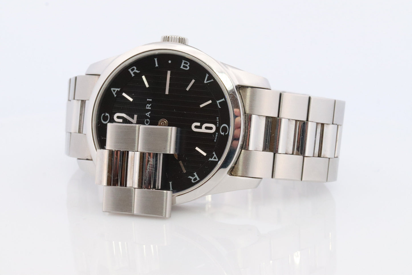 Bulgari Mens Watch. Vintage Bulgari BVLGARI Solotempo ST37S Automatic