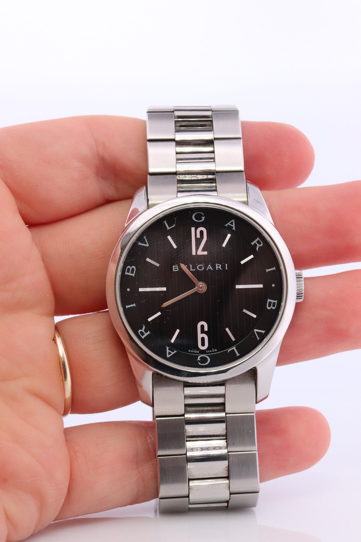 Bulgari Mens Watch. Vintage Bulgari BVLGARI Solotempo ST37S Automatic