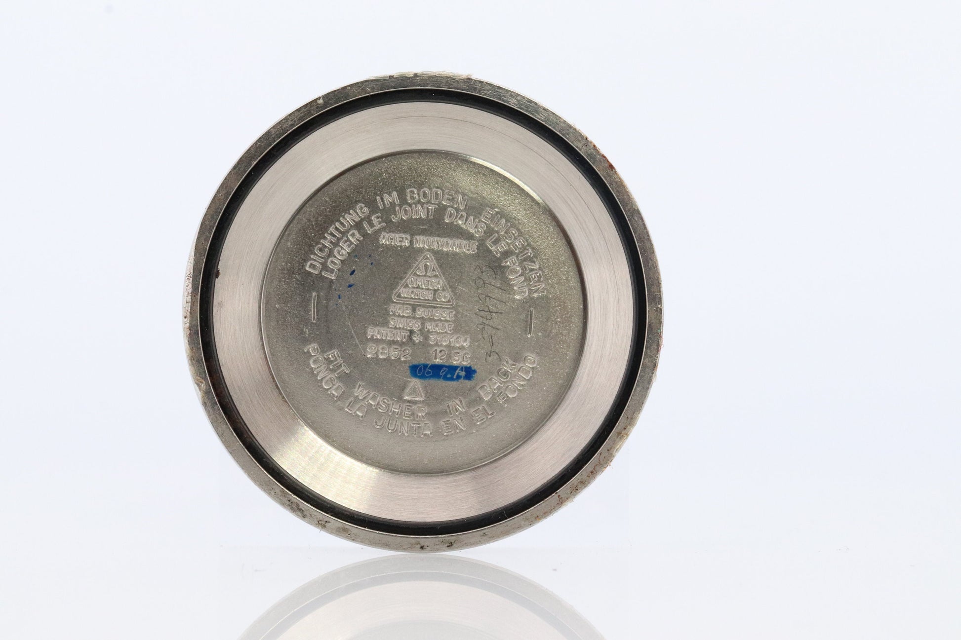 Omega Constellation Pie Pan Watch. Authentic Mens Omega Automatic 5852 Wristwatch. Omega 1950s Gold Plated Pie Pan Dial Arrowhead