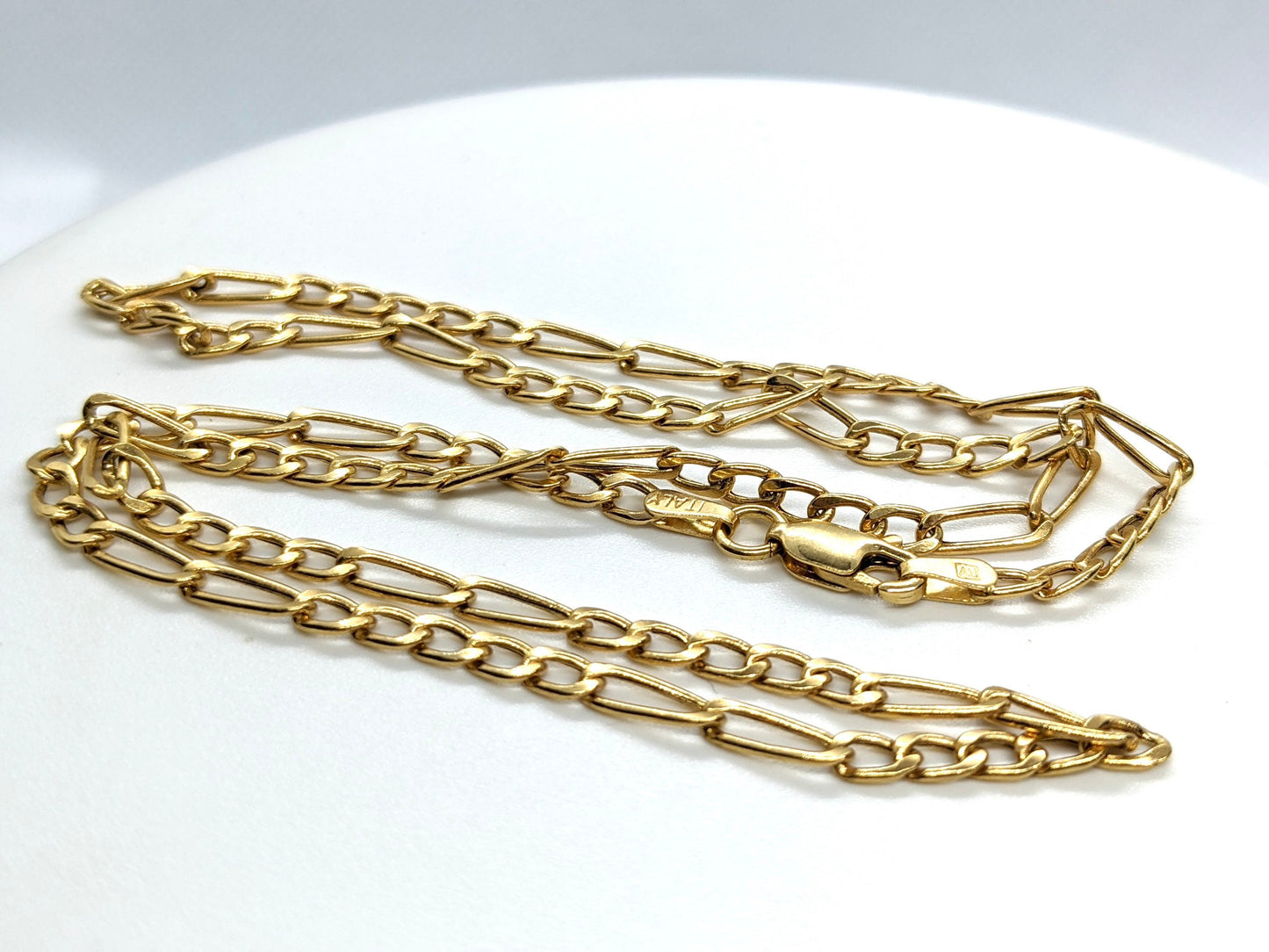 14k Figaro Chain Necklace