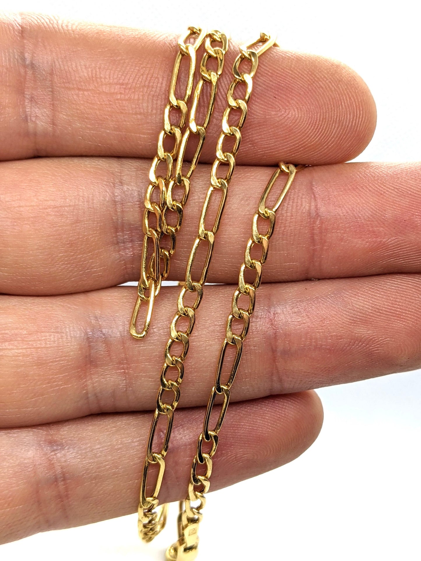 14k Figaro Chain Necklace