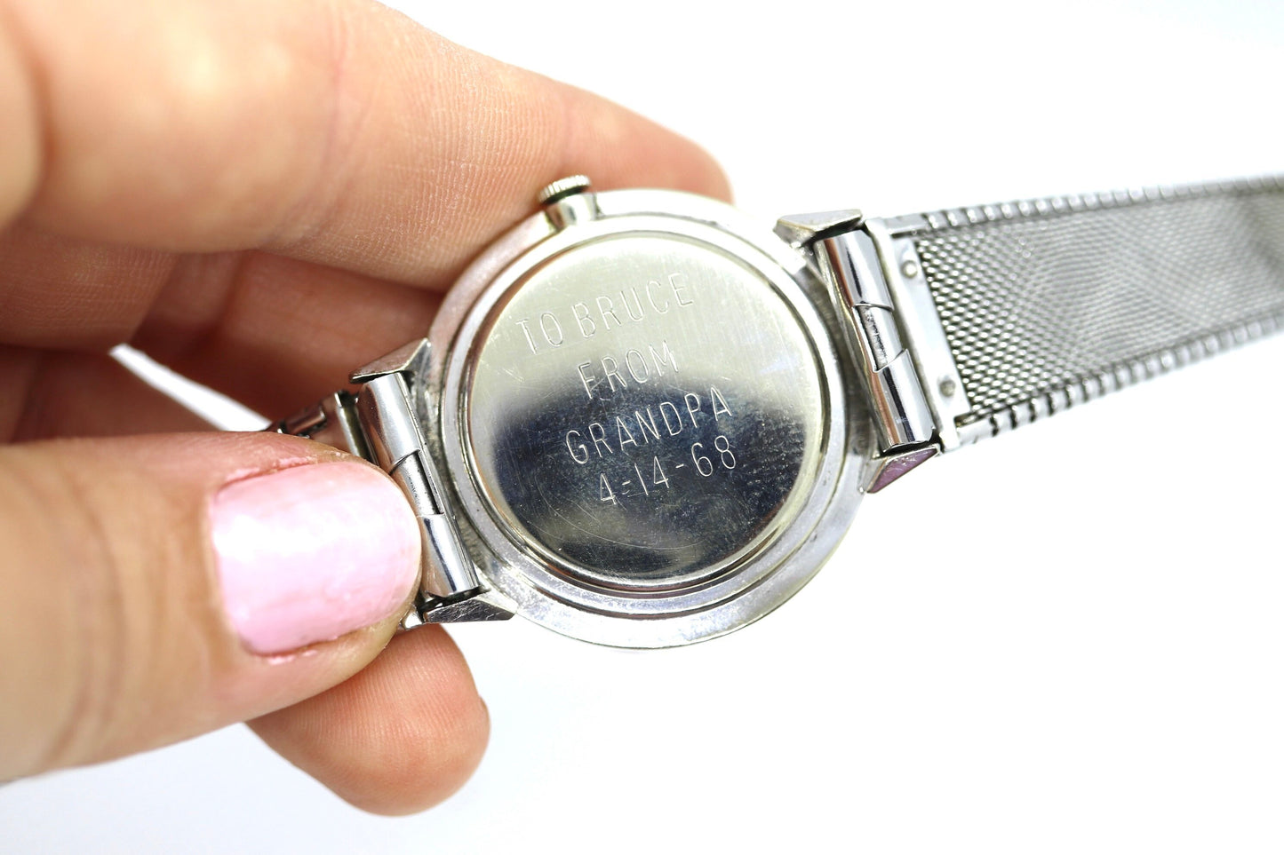 LONGINES WATCH. 14k Longines Diamond Mens Watch with 14 diamond Face. Likely a 22L movement, 1950s RAJAH