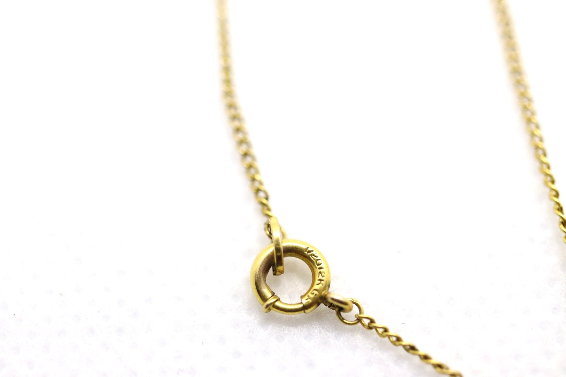 Vintage Tiny 12k 1/20 Gold Filled LeStage Infant / Baby cross necklace
