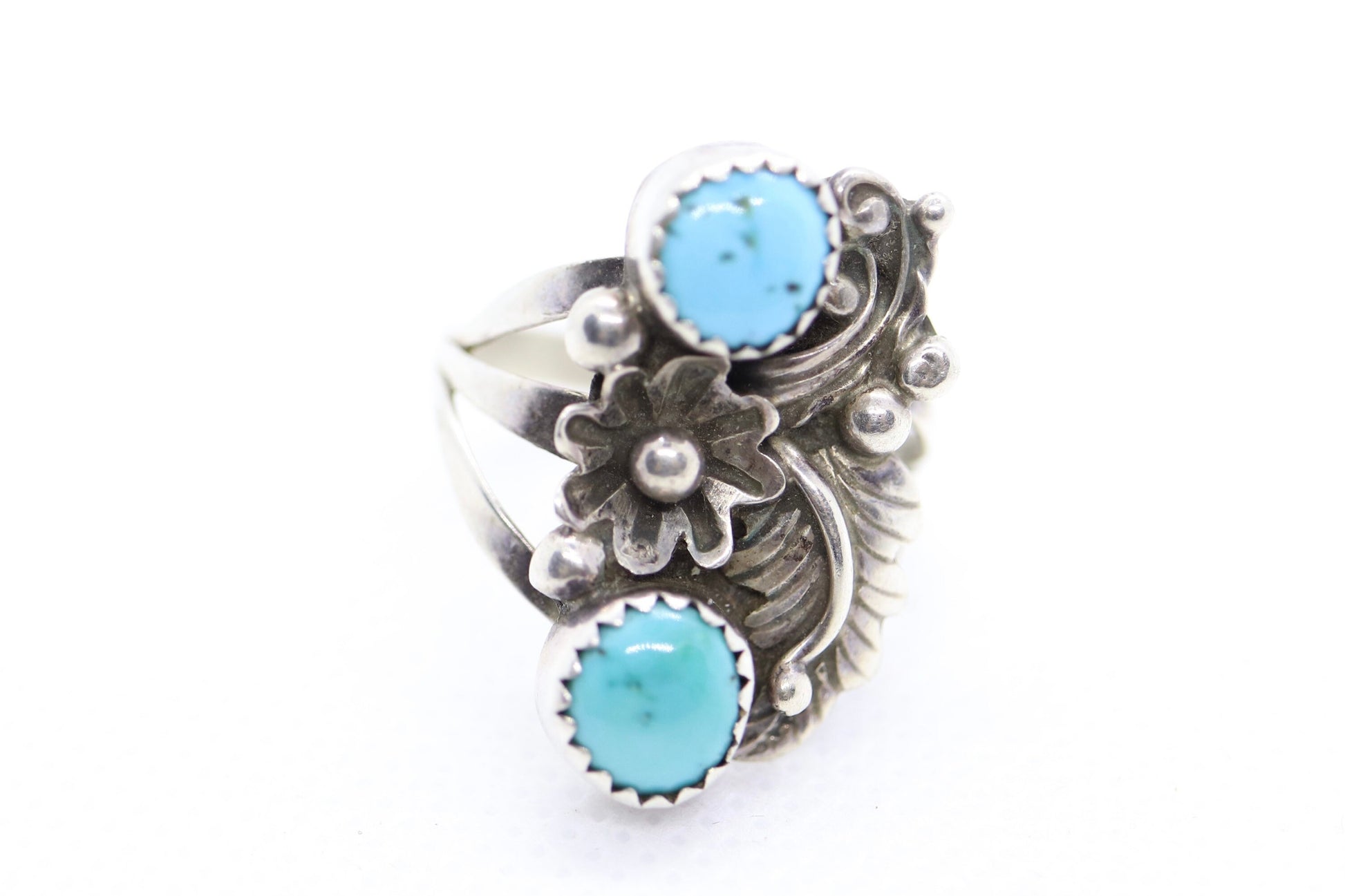 Vintage Turquoise Navajo Rings. Sterling Silver 925 Southwestern rings