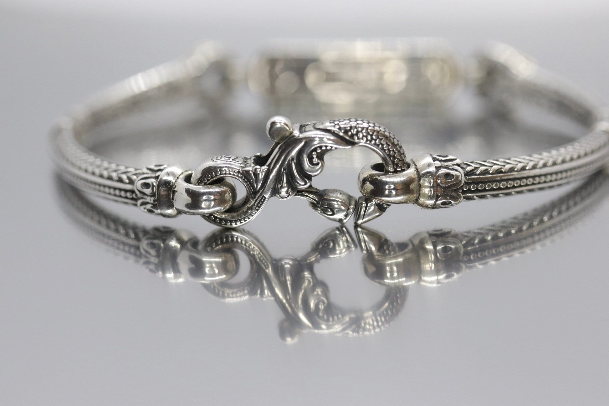 KONSTANTINO Bracelet with Chrysocolla Doublet. 18k and sterling Silver Bracelet Iliada Stones Collection (455)