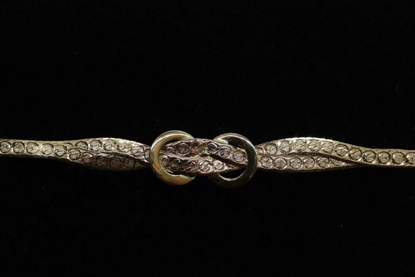 Twisted herringbone bracelet. 14k Reversible high polish bracelet