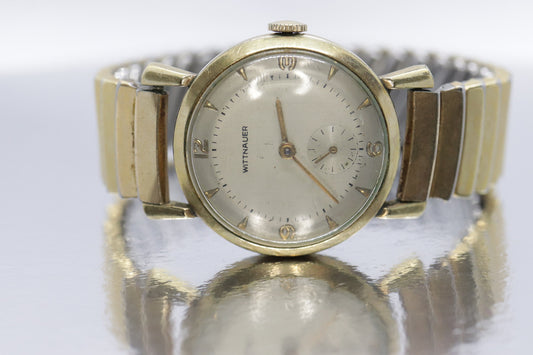 Wittnauer Revue 10k Gold Filled Watch. Wittnauer Round Mechanic Mens watch