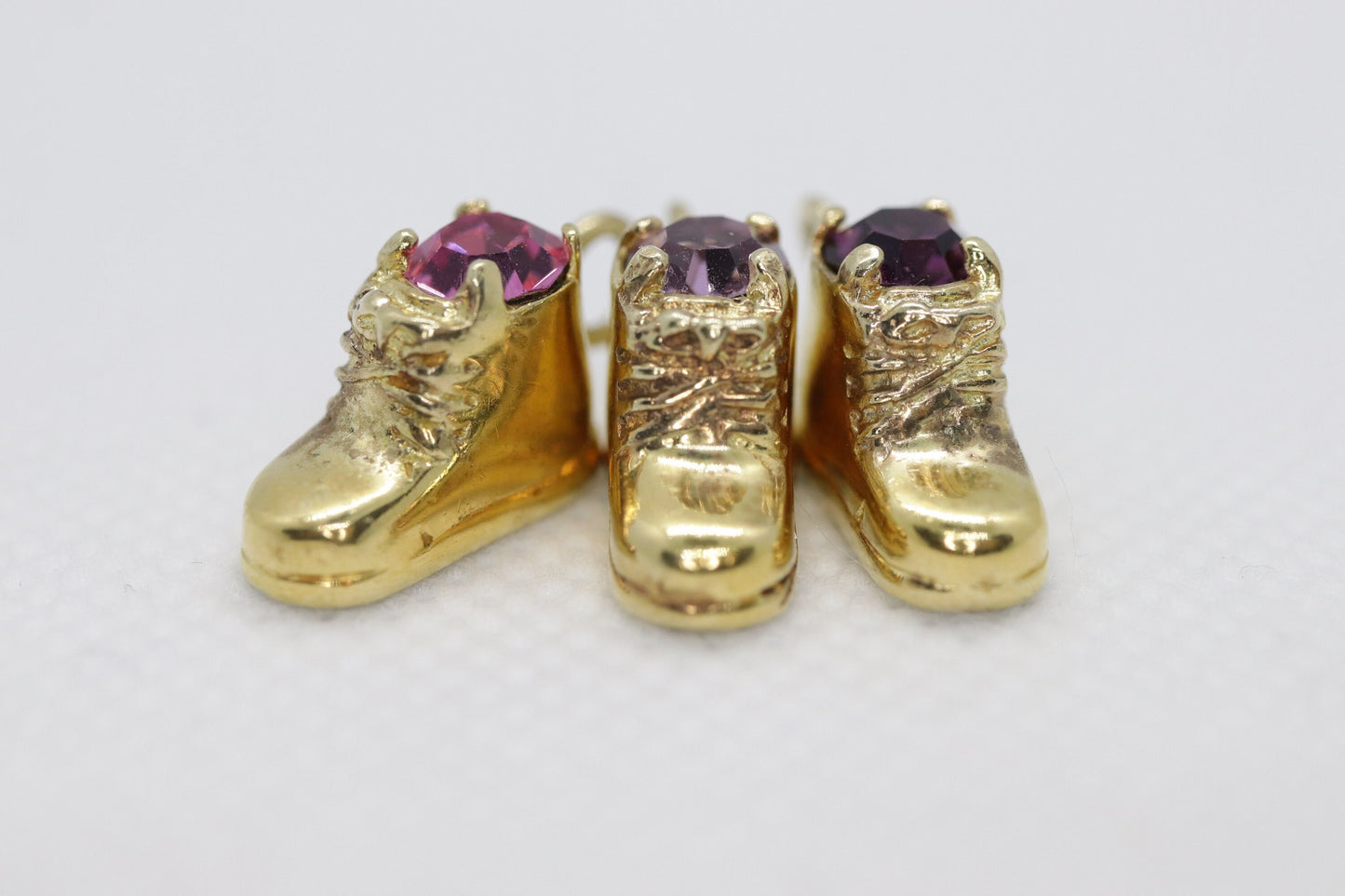 Vintage 925 Sterling Silver GIO Baby boot / shoe necklace or bracelet charm