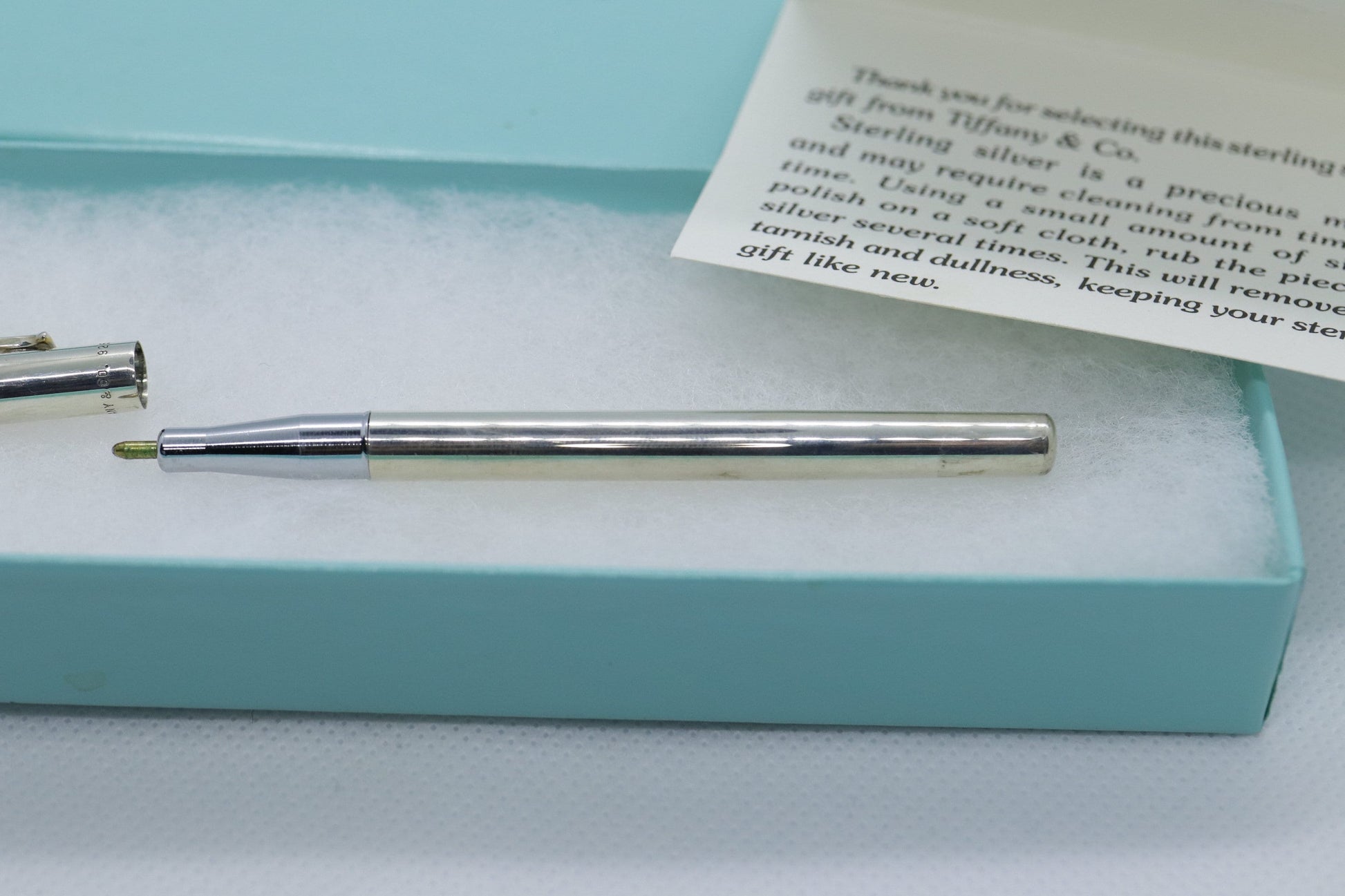 Tiffany and Co. PEN Sterling Silver T Clip Executive PEN