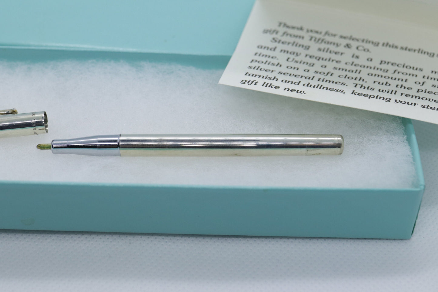 Tiffany and Co. PEN Sterling Silver T Clip Executive PEN