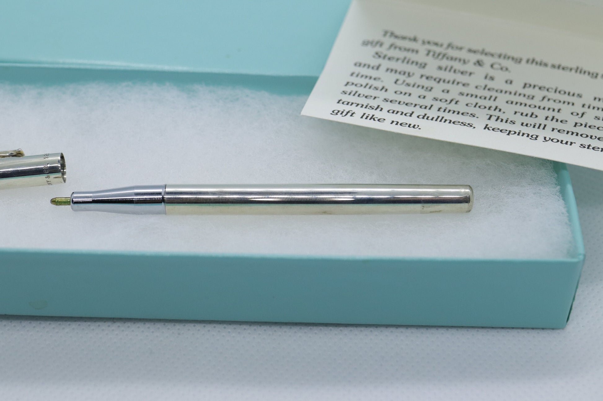 Tiffany and Co. PEN Sterling Silver T Clip Executive PEN