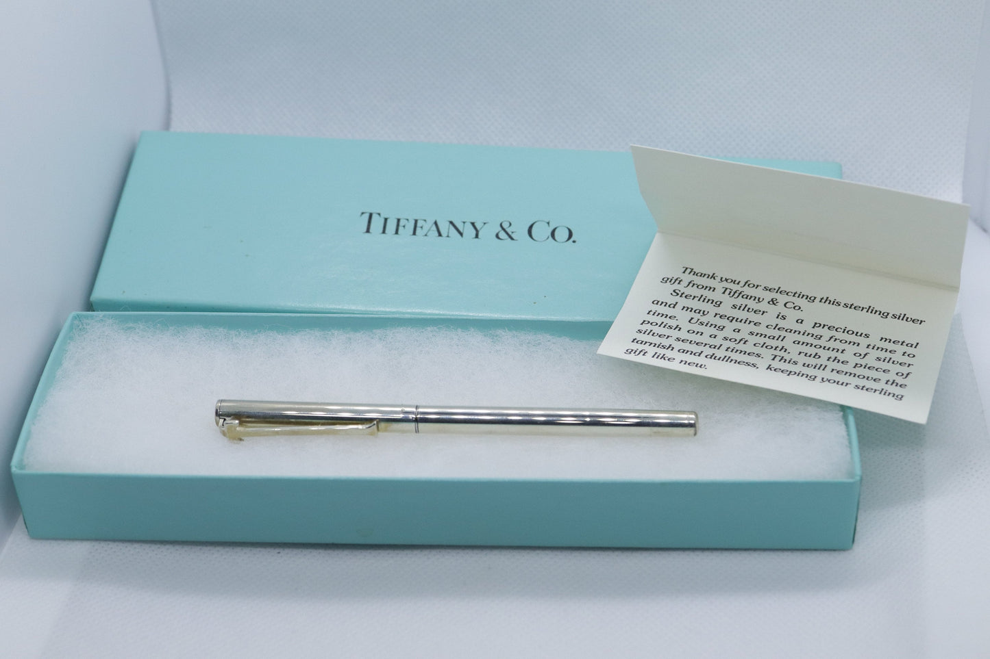 Tiffany and Co. PEN Sterling Silver T Clip Executive PEN