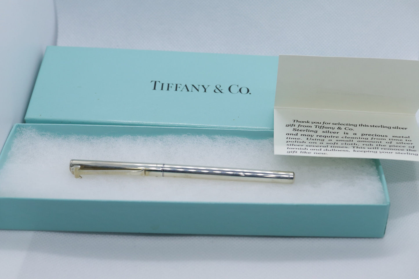 Tiffany and Co. PEN Sterling Silver T Clip Executive PEN