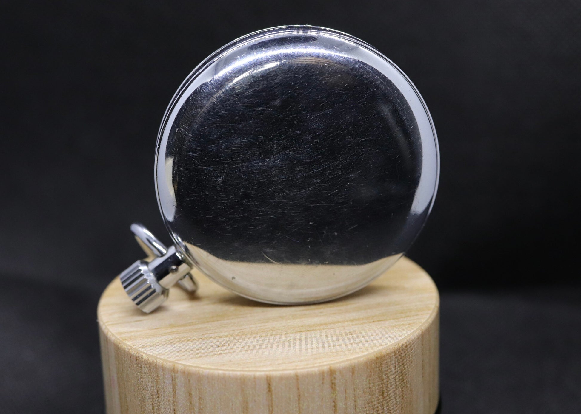 WAKMANN Manual Timer. Vintage Pocket Watch Timer Silver tone