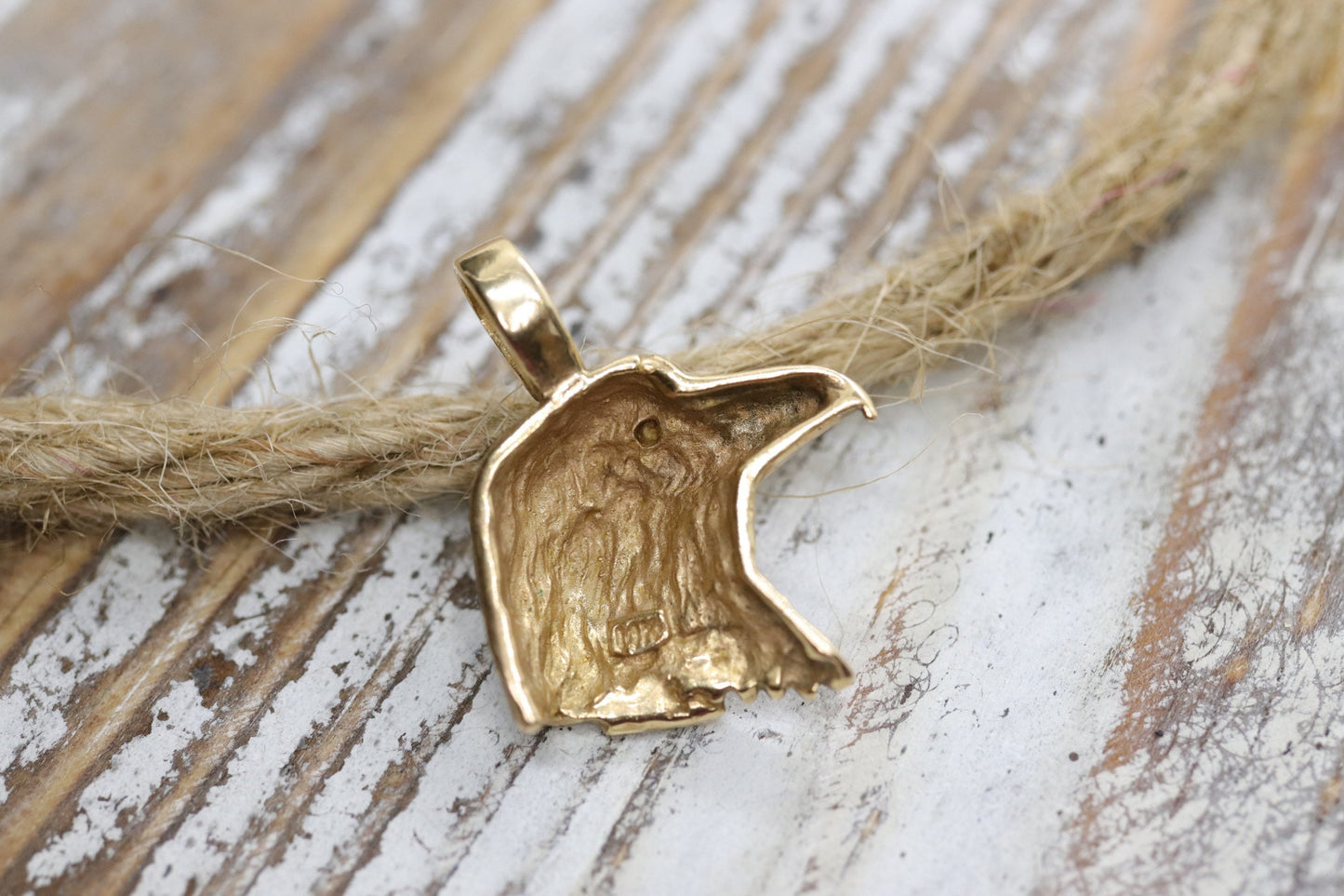 14k Eagle Pendant. 14k Eagle HEAD charm