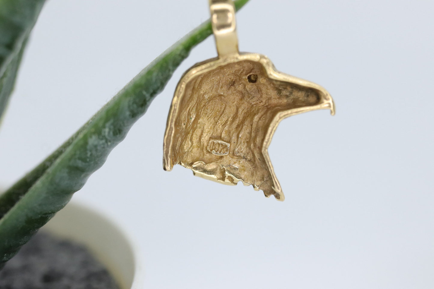 14k Eagle Pendant. 14k Eagle HEAD charm