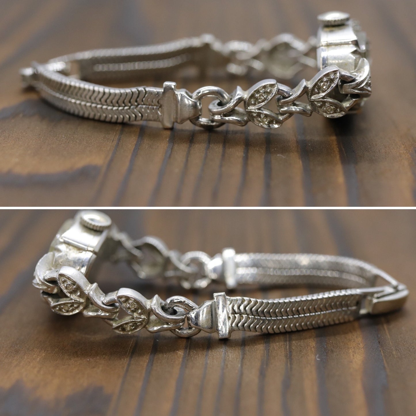 14k Helbros LADIES wrist watch. 14k Manual watch with 0.30ctw+/- diamonds.