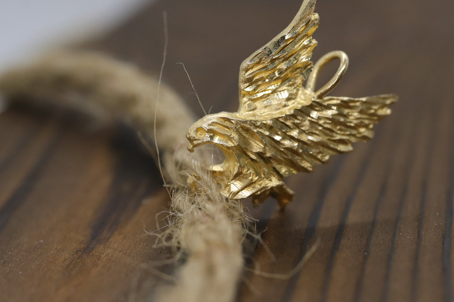 14k Eagle Pendant. 14k Eagle ready to pounce charm