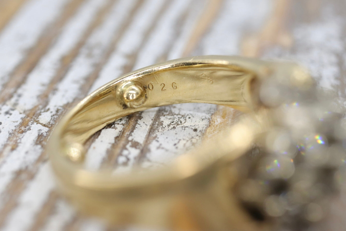 14k Diamond Cluster HIS/HER Set Ring. Waterfall diamond. 1.22ctw diamonds.