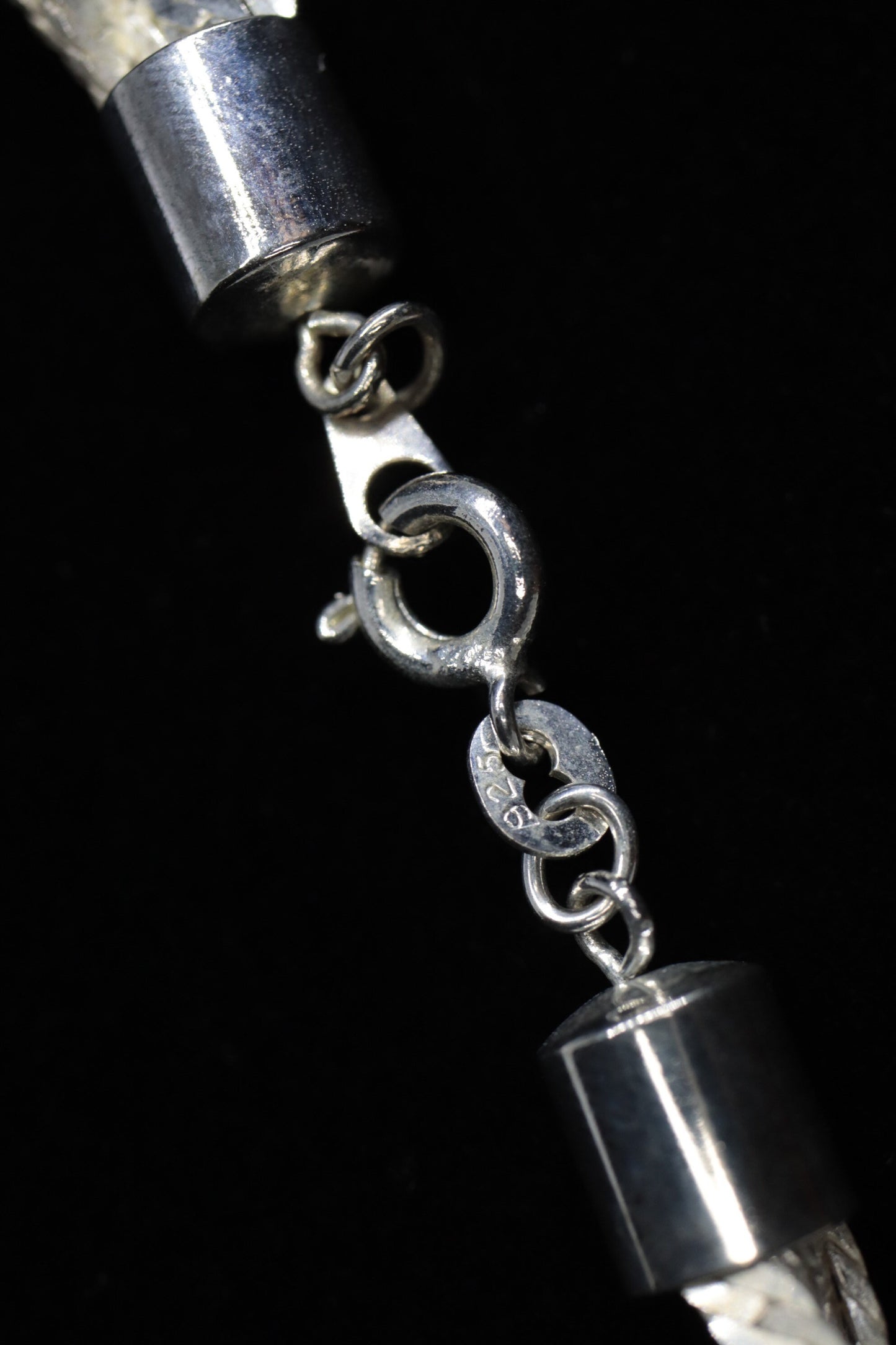 Vintage HEAVY Sterling Silver 925 Braided Herringbone Chain Necklace 10mm and 22in 44.9g st(10/06)