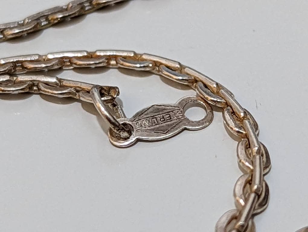 Flattened Rolo Sterling Silver 925 Bracelet / Anklet. 9in length