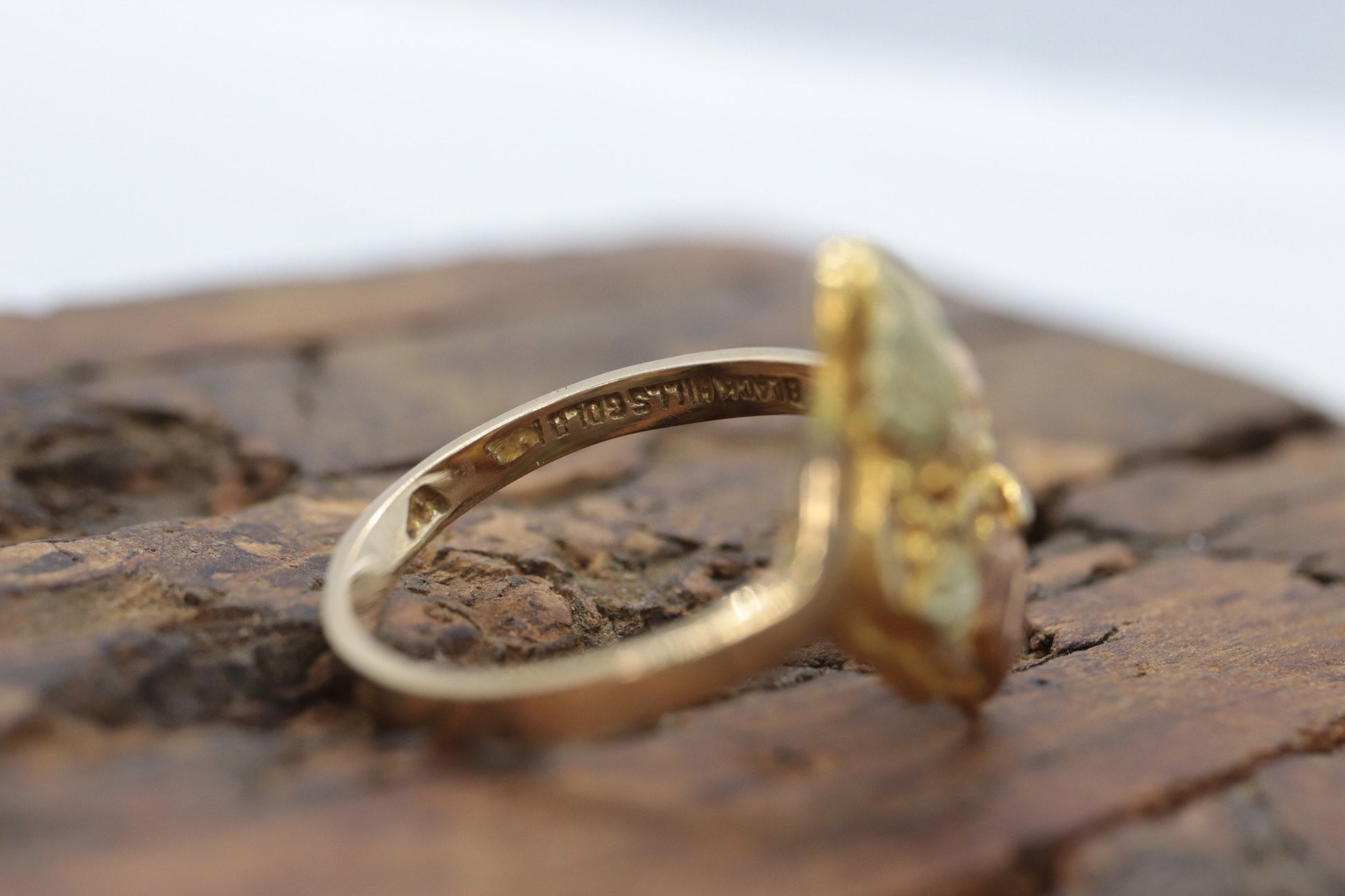 Black Hills Gold Ring. Marquise 10k Multi-Tone Black Hills Gold Statement Ring. st(73/60)