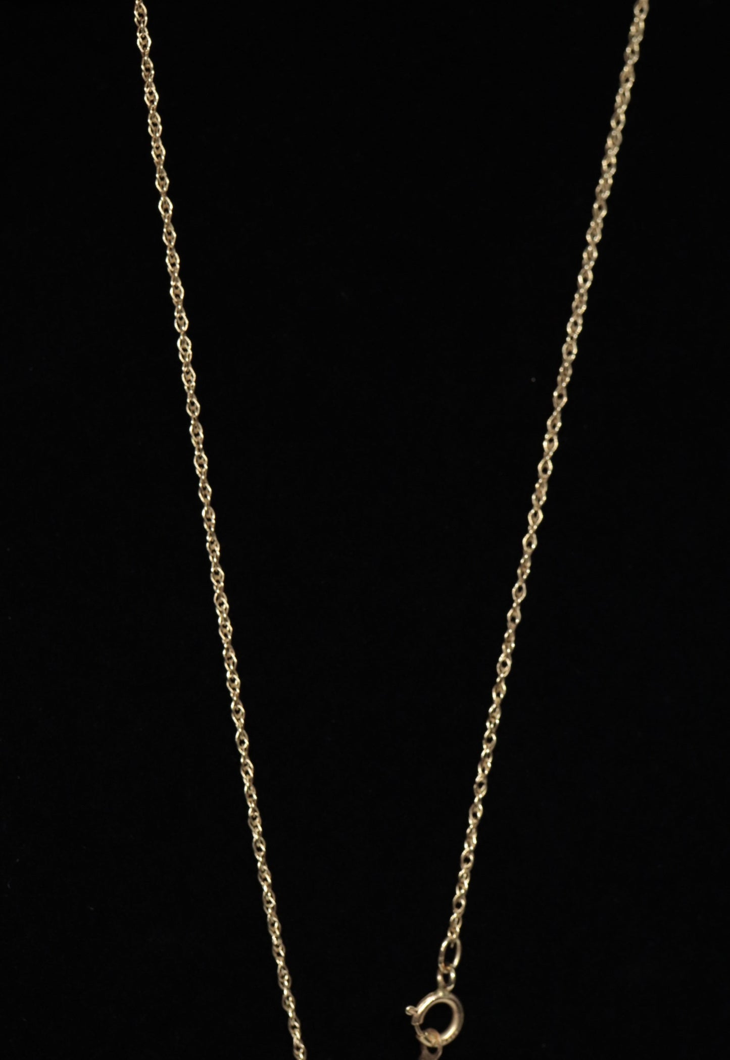 14k 3 Diamond Past Present Future Journey Pendant. 14k Yellow gold cluster diamond pendant Rope necklace. st (74/75)