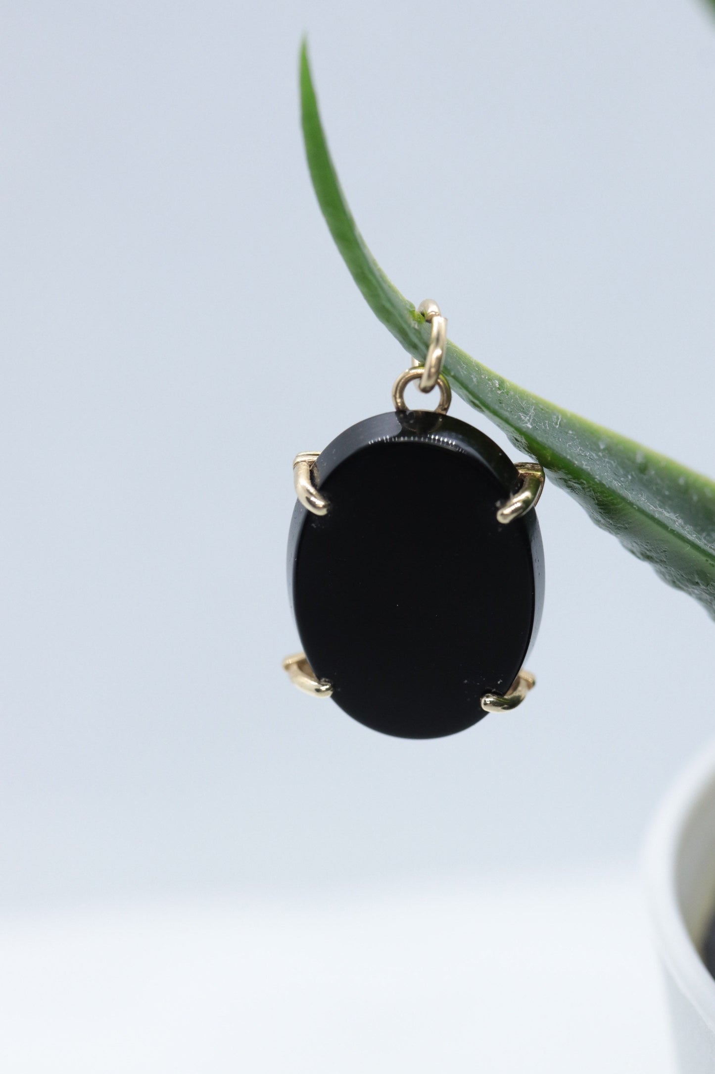 Black Hills Gold Angel Onyx Pendant. 10k multi tone Black Hills Gold Guardian Angel Pendant (58/65)